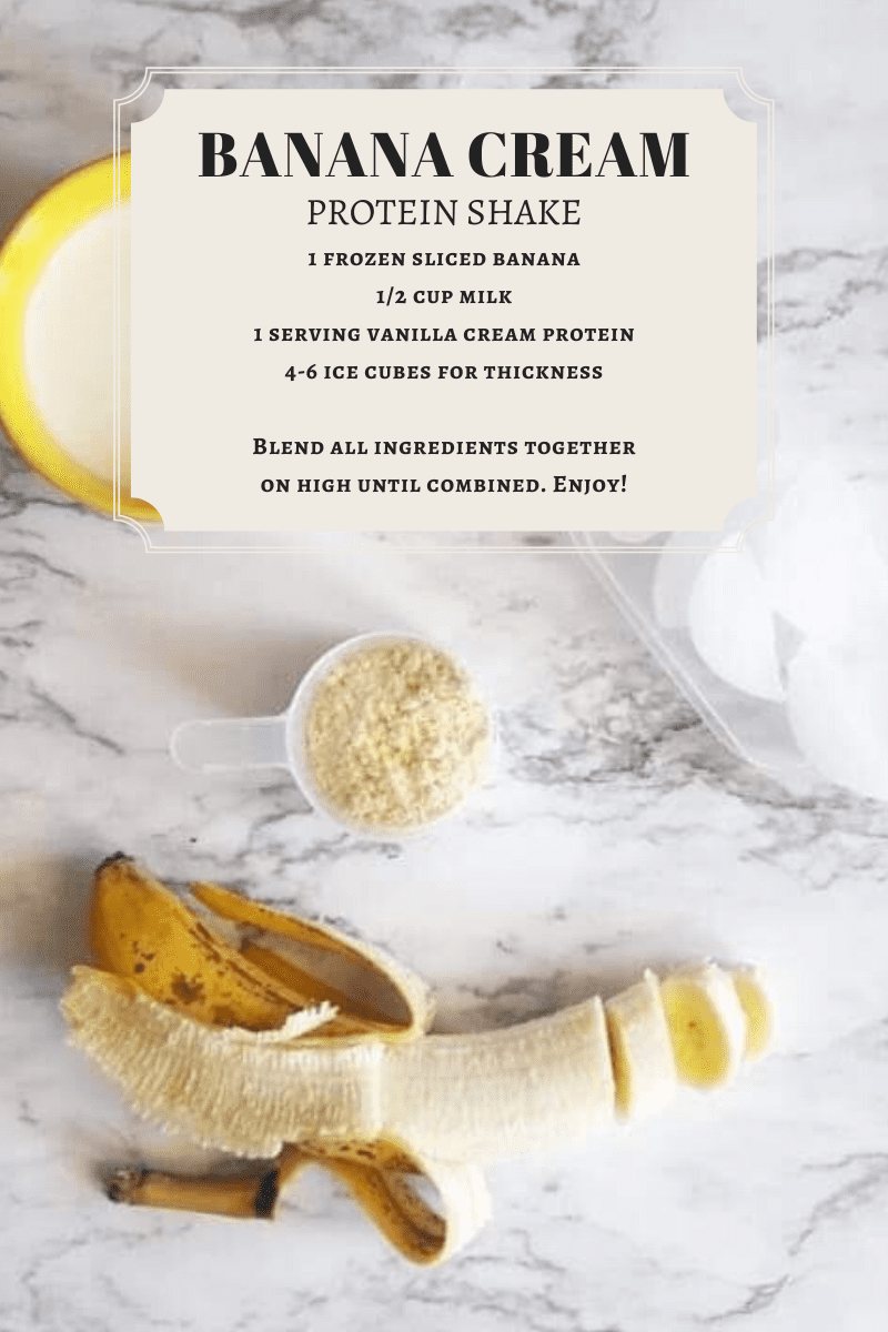 Banana Cream Protein Shake Recipe