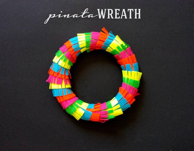 Pinata Wreath DIY